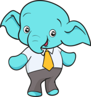 süß Elefant Karikatur Maskottchen Charakter png