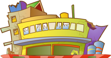 cute Building Cartoon constructions png