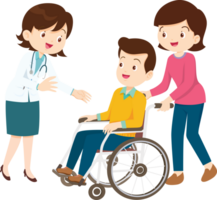 rolstoel mensen voor ouderen en gehandicapten patiënten png