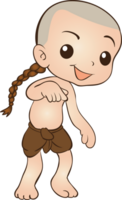 thai traditional cartoon character and element png