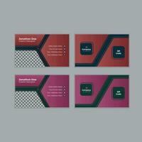 creativo moderno nombre tarjeta y negocio tarjeta, impresión. vector