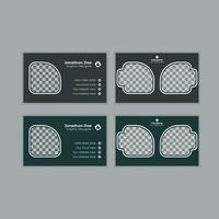 Creative modern name card and business card, Print. vector