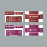 Creative modern name card and business card, Print. vector