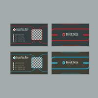 Personal visiting card with company logo. creative modern name card and business card, Set of modern business card print templates. Vector illustration.