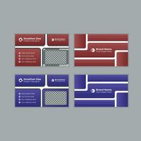 Creative modern name card and business card, Print. vector