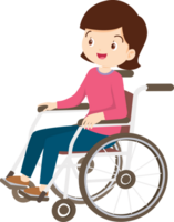 Wheelchair people for elderly and handicapped patients png