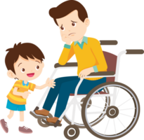 Wheelchair people for elderly and handicapped patients png