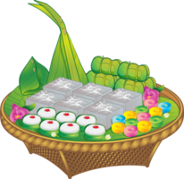 tradicional tailandés postres dulce comida png