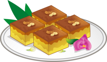 traditionell thai desserter ljuv mat png