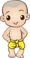 thai traditional cartoon character and element png