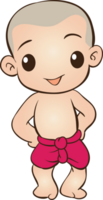 thai traditional cartoon character and element png