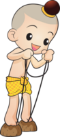 thai traditional cartoon character and element png