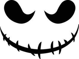 Víspera de Todos los Santos calabaza cara icono plano estilo. de miedo cara aislado transparente antecedentes. Jack linterna calabaza sonriente modelo para Víspera de Todos los Santos saludo tarjeta póster, folleto o volantes. vector aplicaciones sitio web