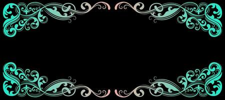 abstract Decorative Swirl Border background Wallpaper vector