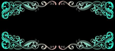 abstract Decorative Swirl Border background Wallpaper vector