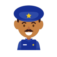 police illustration design png