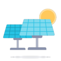 solar energía ilustración diseño png