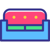 Sofa Illustration Design png