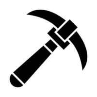 Pickaxe Vector Glyph Icon For Personal And Commercial Use.