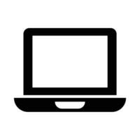 Laptop Vector Glyph Icon For Personal And Commercial Use.