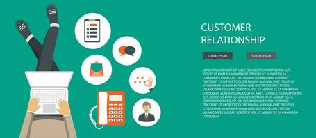 Business customer care service concept. Icons set of contact us, support, help, phone call and website click. Flat vector illustration.