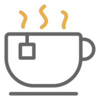 design de ícone de chá png