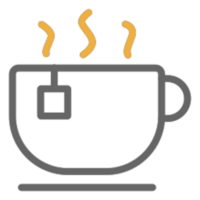 diseño de icono de té png