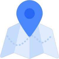 diseño de icono de mapa png