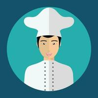 Kitchen chef. Flat vector illustration.