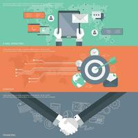 conjunto de plano diseño vector ilustración conceptos para mi correo marketing, negocio estrategia y financiación. conceptos para web pancartas y impreso materiales