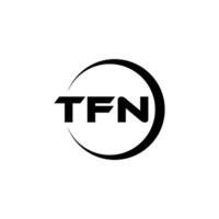 tfn letra logo diseño, inspiración para un único identidad. moderno elegancia y creativo diseño. filigrana tu éxito con el sorprendentes esta logo. vector