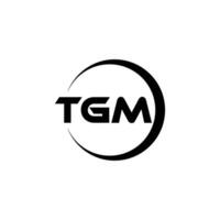 tgm letra logo diseño, inspiración para un único identidad. moderno elegancia y creativo diseño. filigrana tu éxito con el sorprendentes esta logo. vector