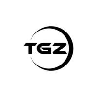 TGZ Letter Logo Design, Inspiration for a Unique Identity. Modern Elegance and Creative Design. Watermark Your Success with the Striking this Logo. vector