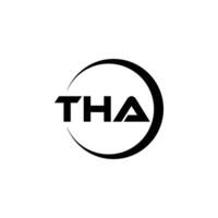 THA Letter Logo Design, Inspiration for a Unique Identity. Modern Elegance and Creative Design. Watermark Your Success with the Striking this Logo. vector