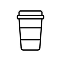 paper cup icon vector design template simple and clean