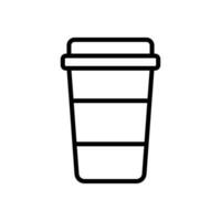 paper cup icon vector design template simple and clean