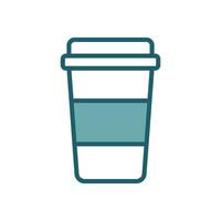 paper cup icon vector design template simple and clean