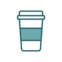 paper cup icon vector design template simple and clean