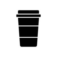 paper cup icon vector design template simple and clean