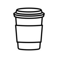 paper cup icon vector design template simple and clean