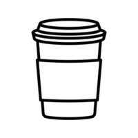 paper cup icon vector design template simple and clean