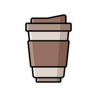 paper cup icon vector design template simple and clean