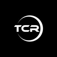 tcr letra logo diseño, inspiración para un único identidad. moderno elegancia y creativo diseño. filigrana tu éxito con el sorprendentes esta logo. vector