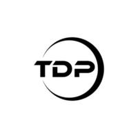 TDP Letter Logo Design, Inspiration for a Unique Identity. Modern Elegance and Creative Design. Watermark Your Success with the Striking this Logo. vector