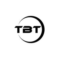 tbt letra logo diseño, inspiración para un único identidad. moderno elegancia y creativo diseño. filigrana tu éxito con el sorprendentes esta logo. vector