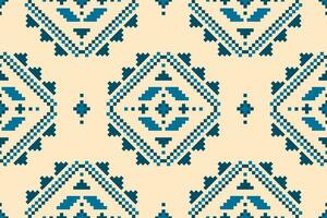 Fabric Mexican style. Geometric ethnic seamless pattern in tribal. Aztec art ornament print. vector