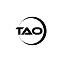 TAO Letter Logo Design, Inspiration for a Unique Identity. Modern Elegance and Creative Design. Watermark Your Success with the Striking this Logo. vector