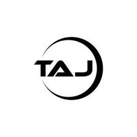 TAJ Letter Logo Design, Inspiration for a Unique Identity. Modern Elegance and Creative Design. Watermark Your Success with the Striking this Logo. vector