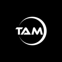 TAM Letter Logo Design, Inspiration for a Unique Identity. Modern Elegance and Creative Design. Watermark Your Success with the Striking this Logo. vector