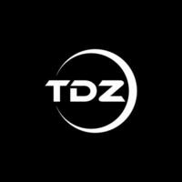 tdz letra logo diseño, inspiración para un único identidad. moderno elegancia y creativo diseño. filigrana tu éxito con el sorprendentes esta logo. vector